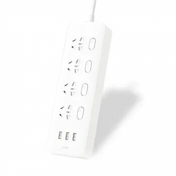 Мережевий фільтр-подовжувач MiJia Power Strip (4 розетки + 3 USB-port) 2 м MJSWSKCXB-01QM (NRB4023CN) білий від компанії da1 - фото 1