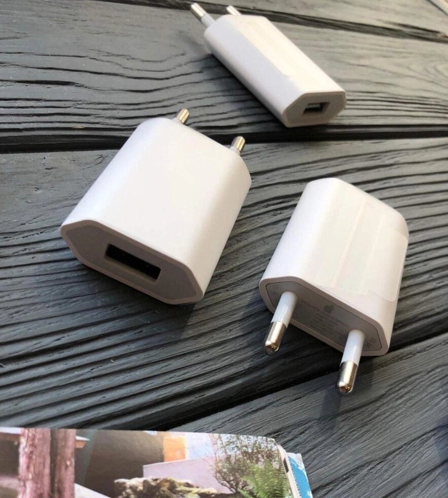 Мережевий зарядний пристрій Apple USB Power Adapter (MD813ZM/A) від компанії da1 - фото 1