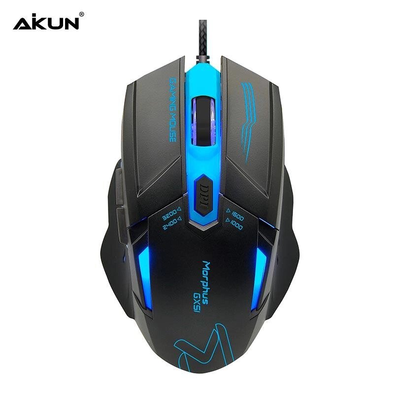 Миша Aikun Apparition Optical Gaming Mouse Backlight GX51 1000-3200DPI від компанії da1 - фото 1