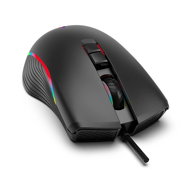 Миша Aikun Optical Gaming Mouse Backlight GX66 7200DPI дротова чорна від компанії da1 - фото 1