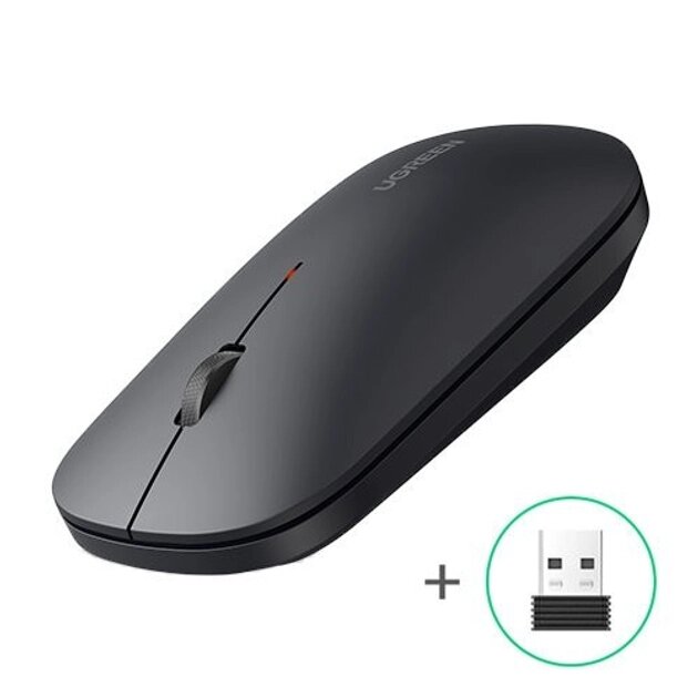 Миша бездротова UGREEN MU001 Portable Wireless Mouse (90372) чорна від компанії da1 - фото 1