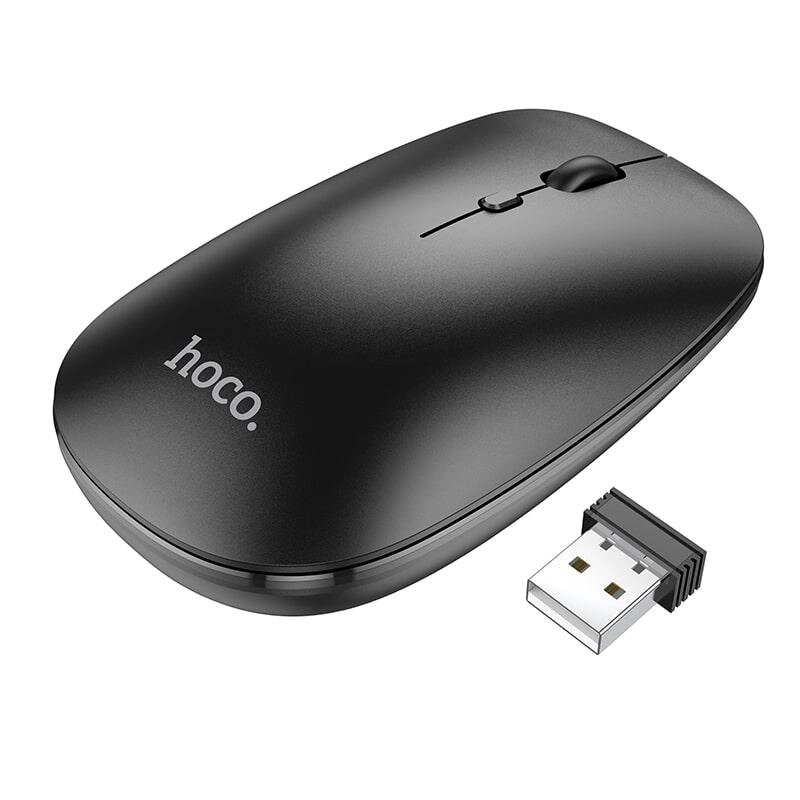 Миша HOCO Art dual-mode business wireless mouse GM15 BT5.0 бездротова чорна від компанії da1 - фото 1