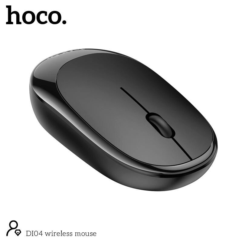 Миша HOCO BT wireless mouse DI04 чорна бездротова від компанії da1 - фото 1