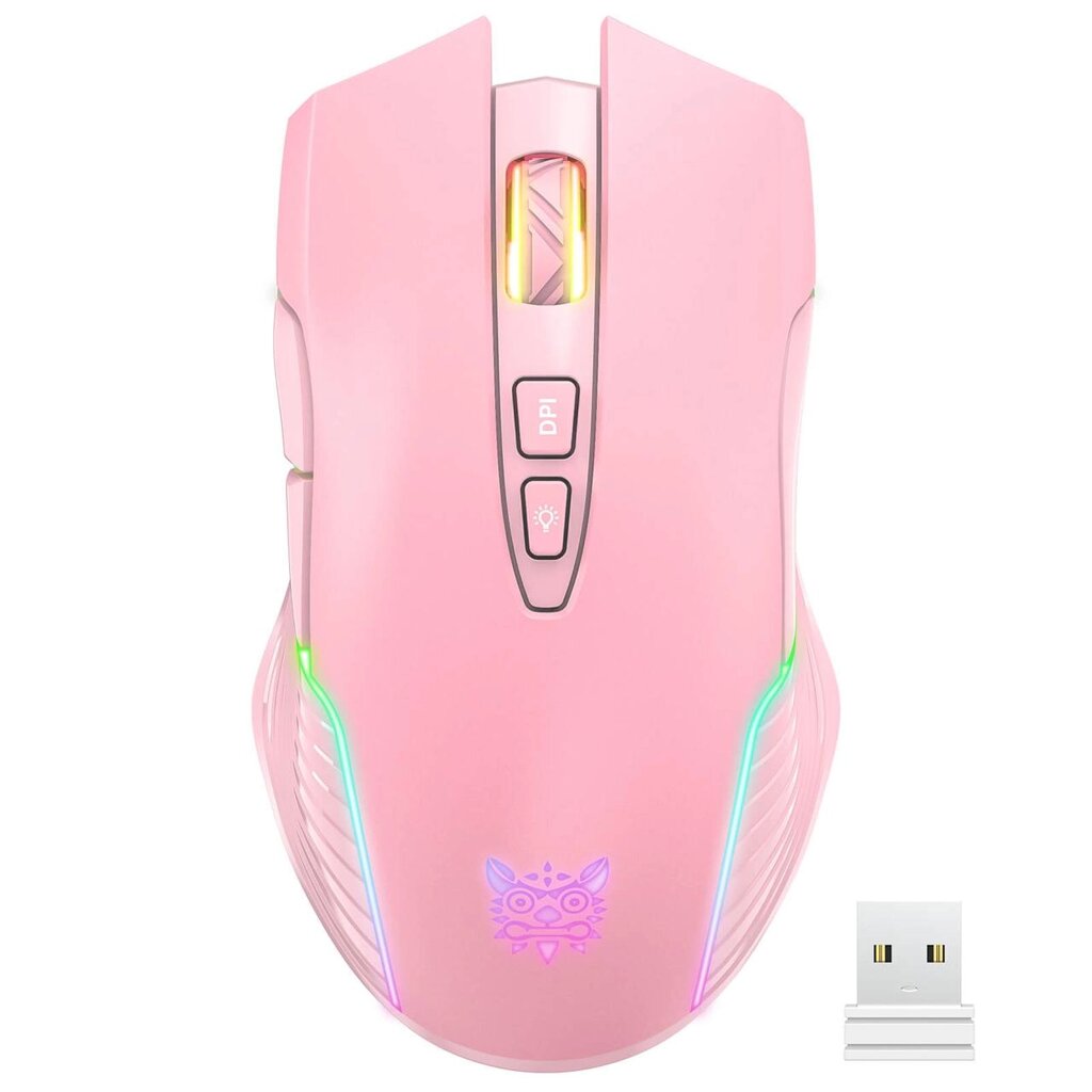 Миша ONIKUMA Gaming wireless CW905 RGB рожева від компанії da1 - фото 1