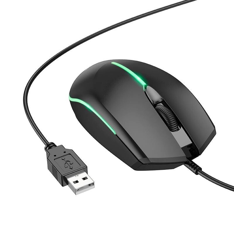 Мишка Borofone Soaring game luminous wired mouse BG10 |1000dpi, 1.5m cord| від компанії da1 - фото 1