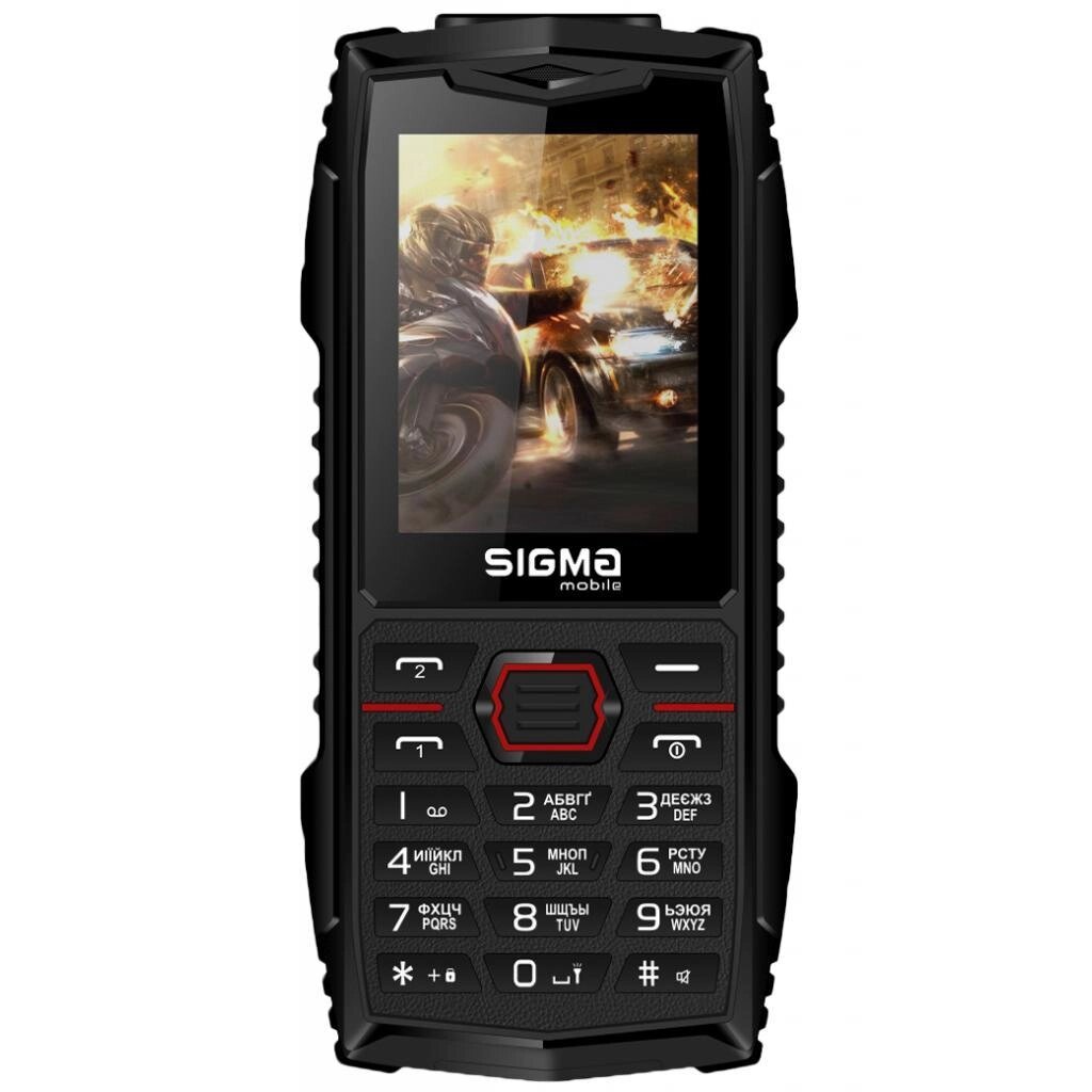 Мобільний телефон Sigma mobile X-treme AZ68 чорно-червоний 4827798374924 від компанії da1 - фото 1