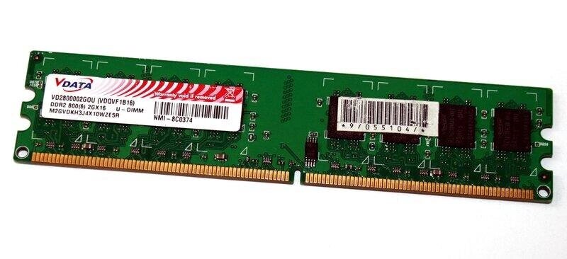 Модуль пам'яті DDR2 2Gb PC6400 V- Data VD2800002GOU ддр2 2 ГБ від компанії da1 - фото 1