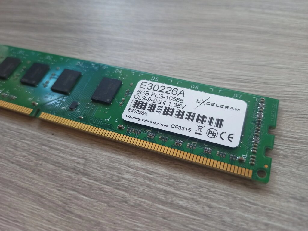 Модуль пам'яті ddr3 8 gb Exceleram e30226a від компанії da1 - фото 1