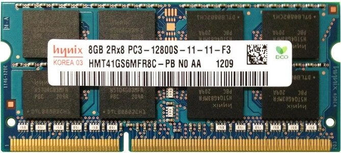 Модуль памяти для ноутбука SO-dimm 8 GB DDR3 1600MHz HYNIX Org HMT41GS6MFR8C-PB від компанії da1 - фото 1