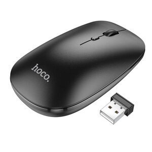 Миша HOCO Art dual-mode business wireless mouse GM15 BT5.0 бездротова чорна