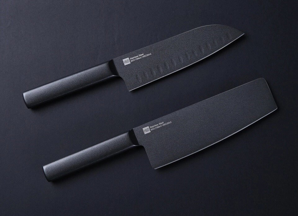 Набір ножів металевих Huo Hou Black Heat Knife Set (2 pcs) від компанії da1 - фото 1