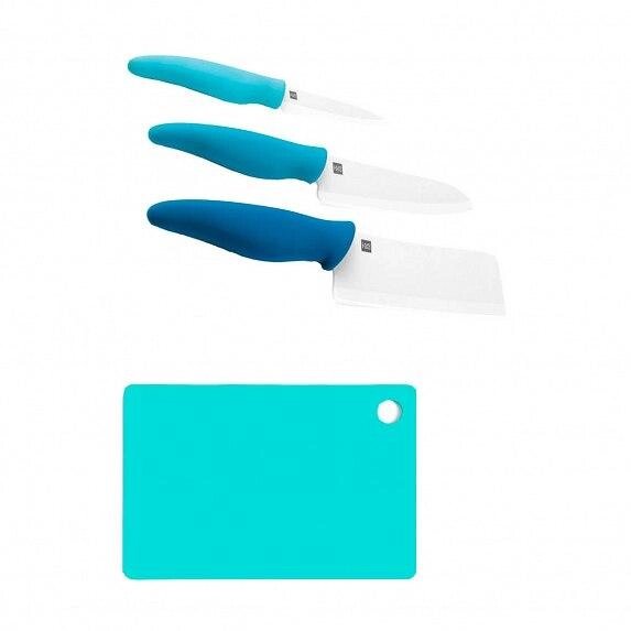 Набір ножів з обробною дошкою Xiaomi Huo Hou Ceramic Knife + Chopping Board Set 4in1 (HU0020) від компанії da1 - фото 1