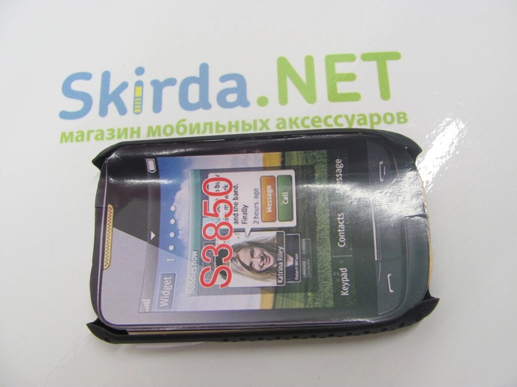 Накладка Samsung Corby II S3850 в сітку чорна від компанії da1 - фото 1