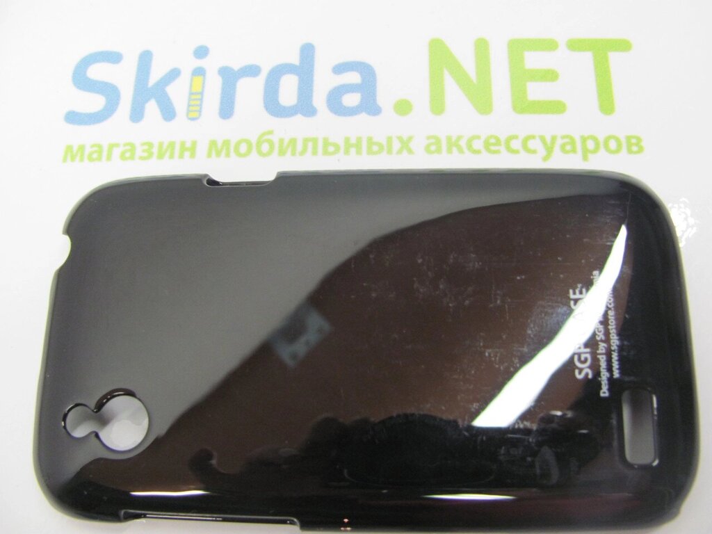 Накладка Sgp для Htc Desire X пластикова чорна від компанії da1 - фото 1