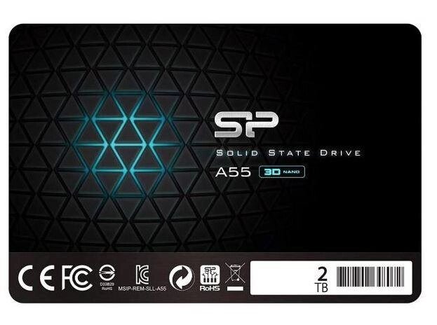 Накопитель SSD 2 ТБ  2.5'' SATA3 SILICON POWER A55 (SP002TBSS3A55S25) від компанії da1 - фото 1