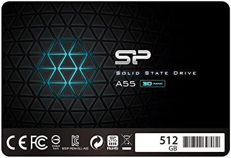 Накопитель SSD 512 ГБ SATA3 Silicon Power A55  2.5'' (SP512GBSS3A55S25) від компанії da1 - фото 1