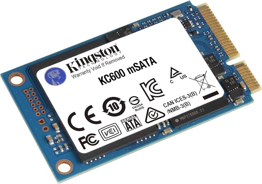 Накопитель SSD 512GB Kingston KC600 mSATA SATAIII 3D TLC (SKC600MS/512G) від компанії da1 - фото 1