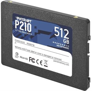 Накопичувач ссд — SSD patriot P210 512 GB 2.5" sataiii 3D QLC