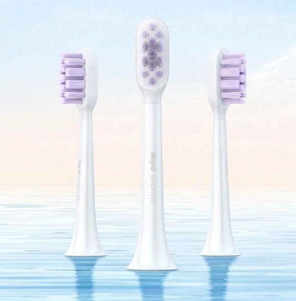 Насадки для Зубної щітки Xiaomi Mijia Sonic Electric Toothbrush Heads 3 Pack (Sensitive) (BHR6327CN) від компанії da1 - фото 1