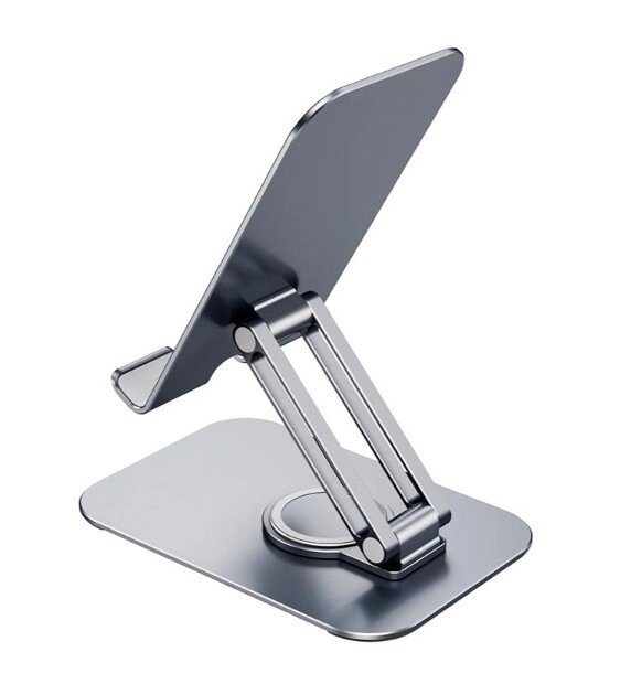 Настільна підставка HOCO PH50 plus Ivey dual axis rotating metal tablet desktop holder 4.5-12" від компанії da1 - фото 1