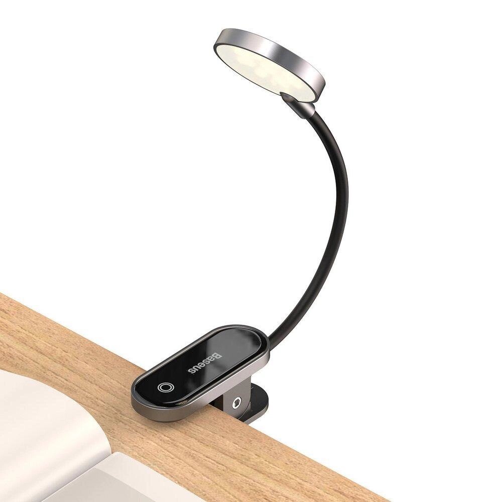 Настільний світильник Baseus Comfort Reading Mini Clip Lamp темно-сірий DGRAD-0G від компанії da1 - фото 1