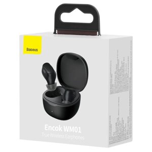 Наушники Baseus Encok True Wireless Earphones WM01 |BT5.3, 40/300mAh, 5H|