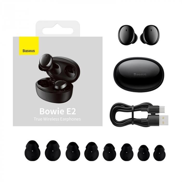 Наушники Baseus True Wireless Earphones Bowie E2 |BT5.2, 40/300mAh, 5H, Location, OTA| (NGTW090001) від компанії da1 - фото 1