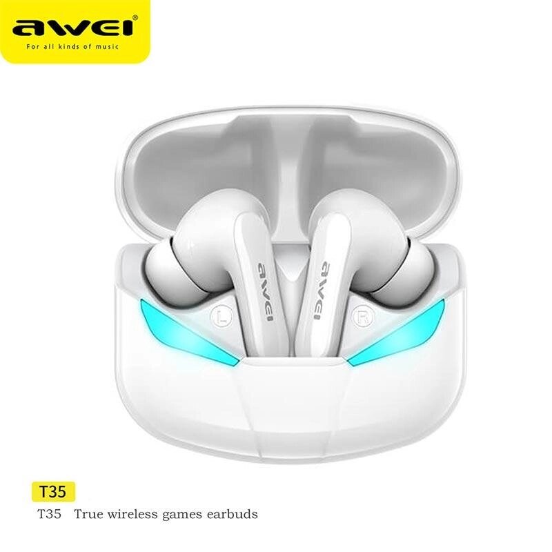 Наушники Bluetooth AWEI T35 Gaming TWS earphone |BT5.0, 35/400mAh, 5Hours| від компанії da1 - фото 1