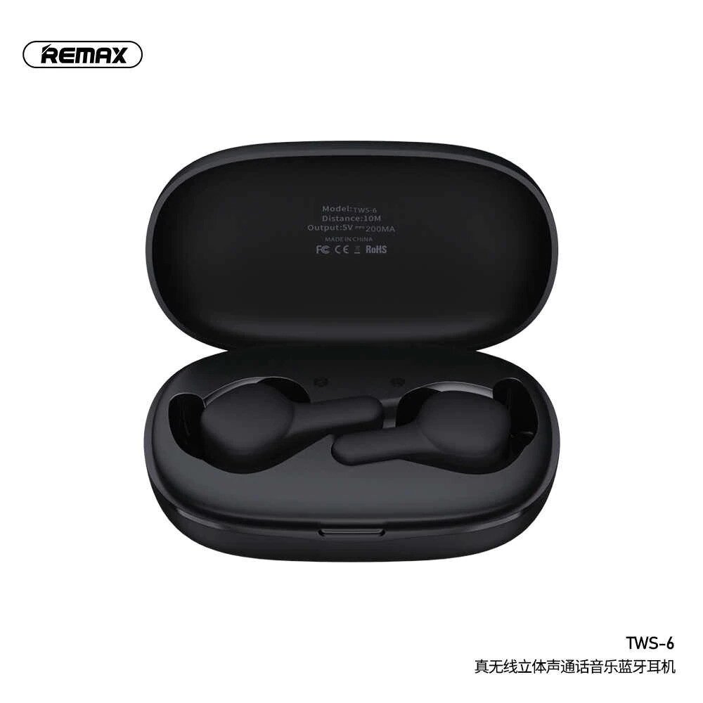 Наушники Bluetooth REMAX True TWS-6 Hi-Fi |BT5.0, 4hours| від компанії da1 - фото 1