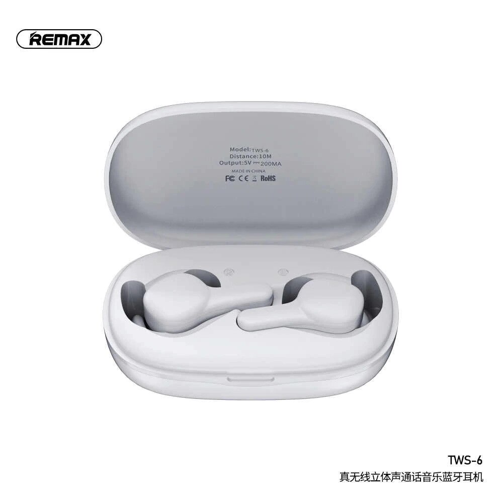 Наушники Bluetooth REMAX True TWS-6 Hi-Fi |BT5.0, 4hours| від компанії da1 - фото 1