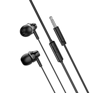 Навушники BOROFONE Singer universal earphones with microphone BM74 1.2m Hi-Fi HD Mic чорні