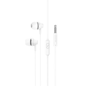 Навушники BOROFONE Singer universal earphones with microphone BM74 1.2m, Hi-Fi, HD Mic білі