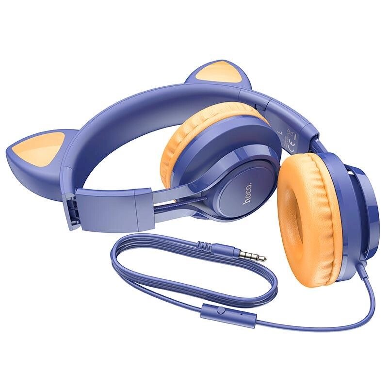 Наушники Hoco Cat ear headphones with mic W36 Hi-Fi від компанії da1 - фото 1