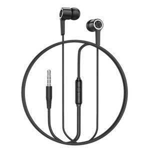 Навушники HOCO Gamble universal earphones with mic M104 чорні