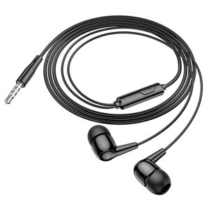 Навушники HOCO M97 Enjoy universal earphones гарнітура вакуумна з мікрофоном чорна