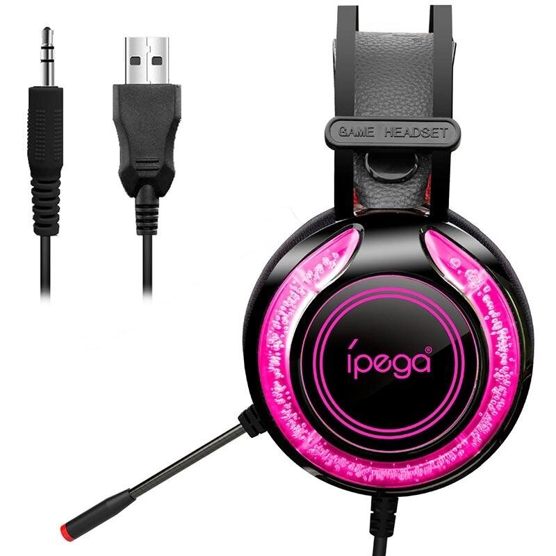 Наушники iPega Gaming with RGB LED PG-R015 Gaming headset |3.5mm, Noice Reduction| від компанії da1 - фото 1