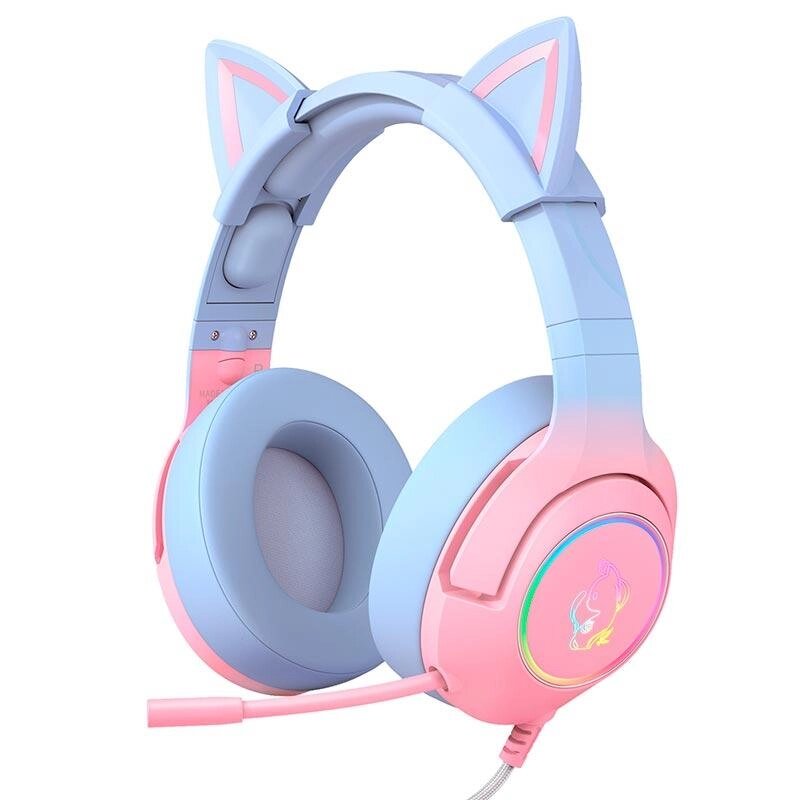 Наушники ONIKUMA Gaming CAT Gradient with RGB K9 |3.5mm| від компанії da1 - фото 1