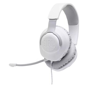 Навушники дротові повнорозмірні JBL Quantum 100 (JBLQUANTUM100WHT) Білі