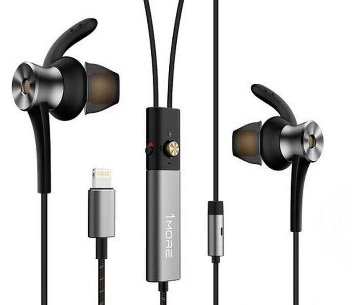 Навушники 1MORE E1004 Dual Driver ANC Lightning In-Ear Headphones сірі від компанії da1 - фото 1