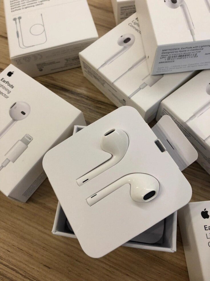 Навушники Apple Earpods Lightning Original оригінальні від компанії da1 - фото 1