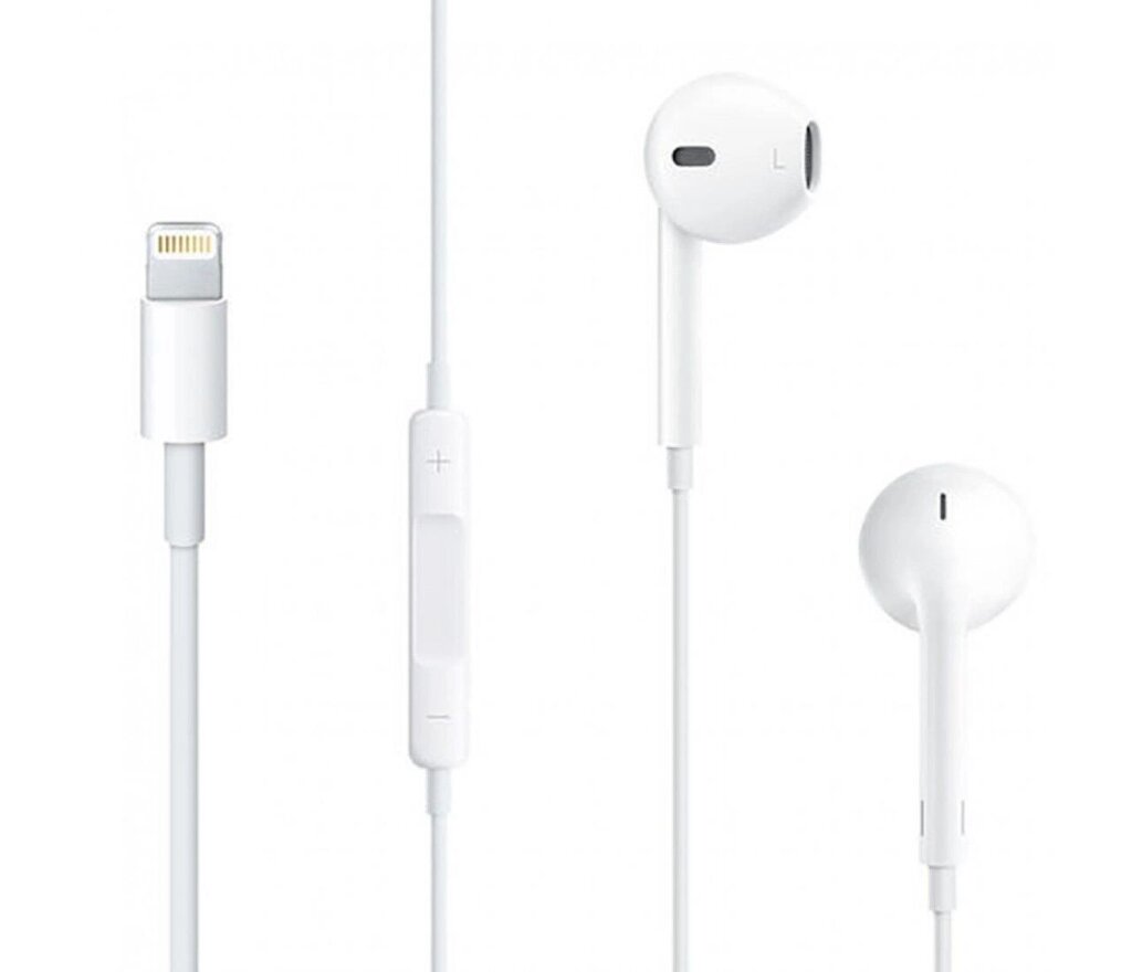 Навушники Apple EarPods with Lightning Connector MMTN2 Оригінал від компанії da1 - фото 1