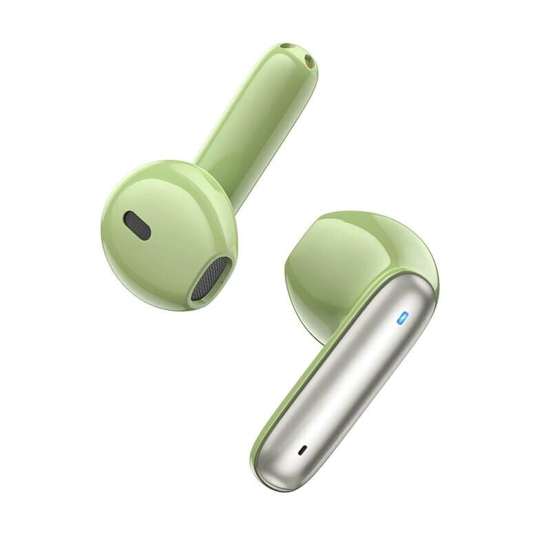 Навушники Bluetooth BOROFONE Leisure true wireless BT headset BW12 стереогарнітура зелена від компанії da1 - фото 1