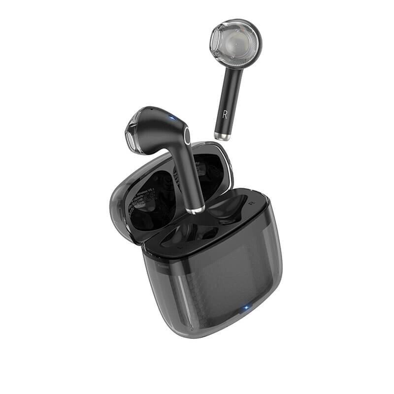 Навушники Bluetooth HOCO Clear Explore Edition true wireless BT headset EW15 чорні від компанії da1 - фото 1