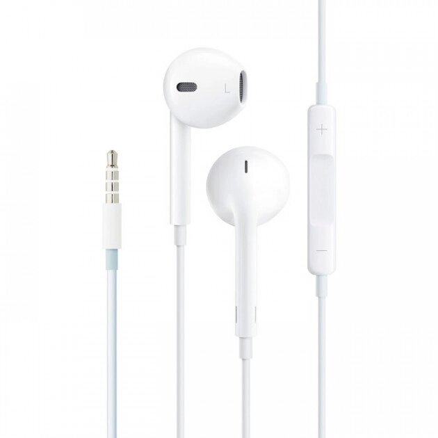 Навушники Foxconn earpods для iPhone — дротова гарнітура 3.5 мм біла від компанії da1 - фото 1