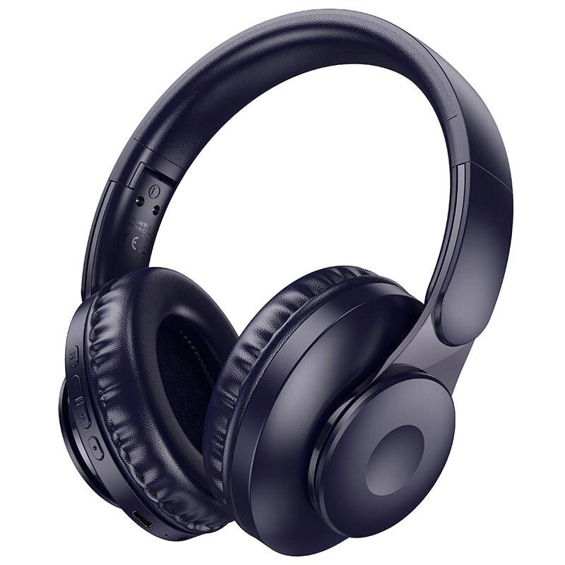 Навушники HOCO Enjoy BT headset W45 46h повнорозмірні сині від компанії da1 - фото 1