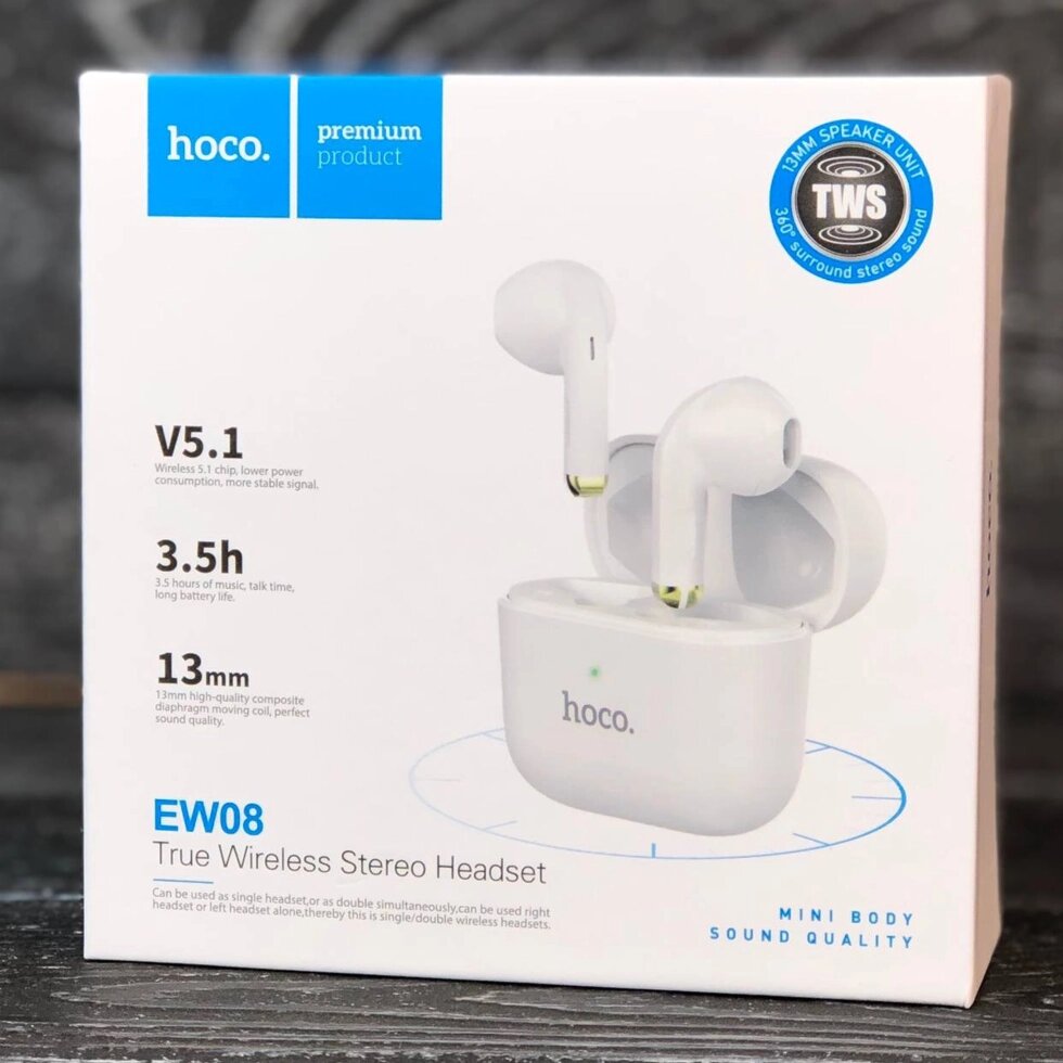 Навушники HOCO EW08 Studious true wireless TWS бездротові від компанії da1 - фото 1