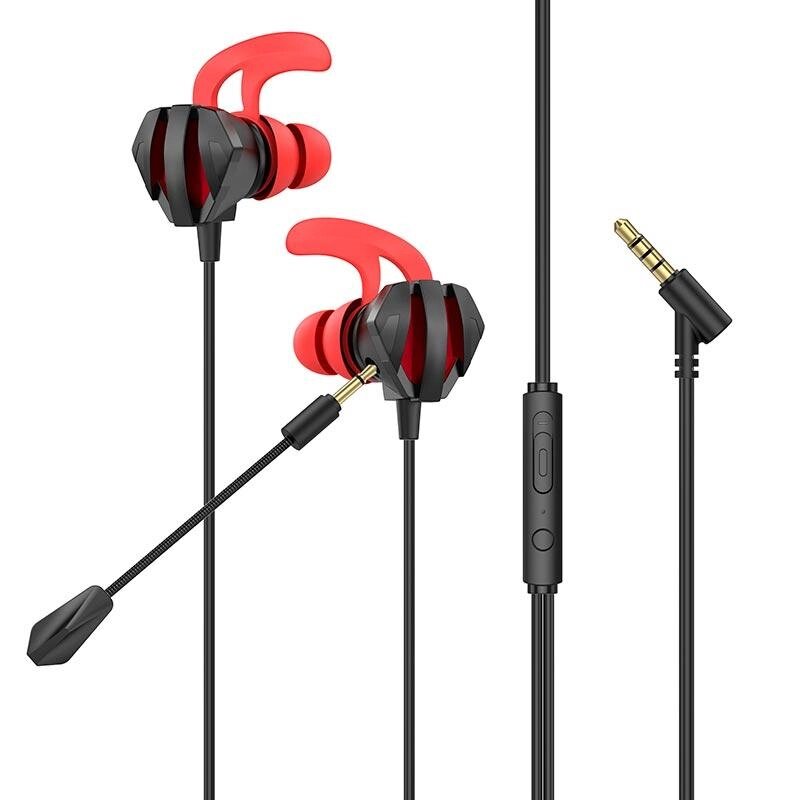 Навушники HOCO Sharp wire control gaming earphones with microphone M105 чорні від компанії da1 - фото 1