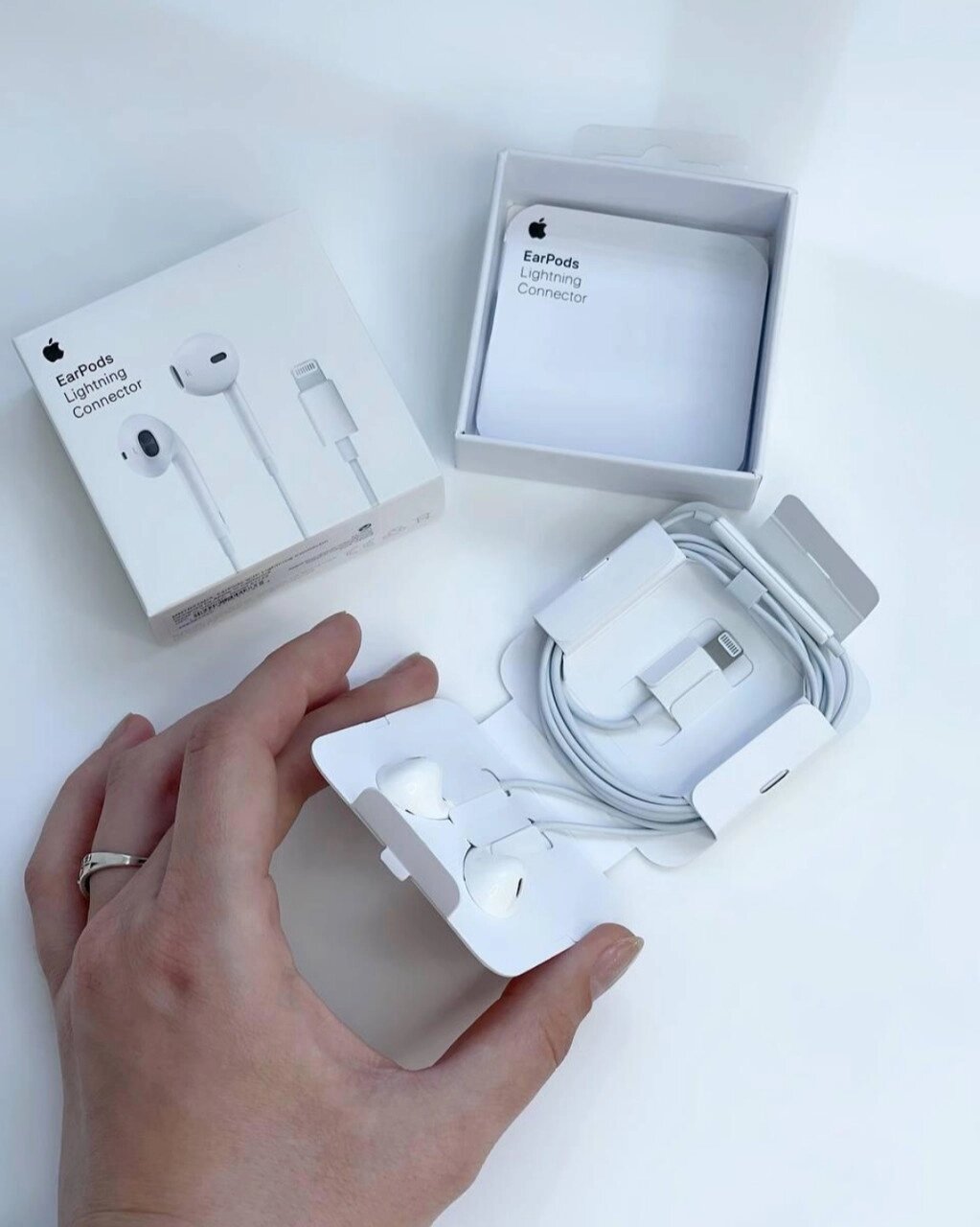 Навушники IPhone 8 11 EarPods З конектором Lightning (MNHF2ZM/A) від компанії da1 - фото 1