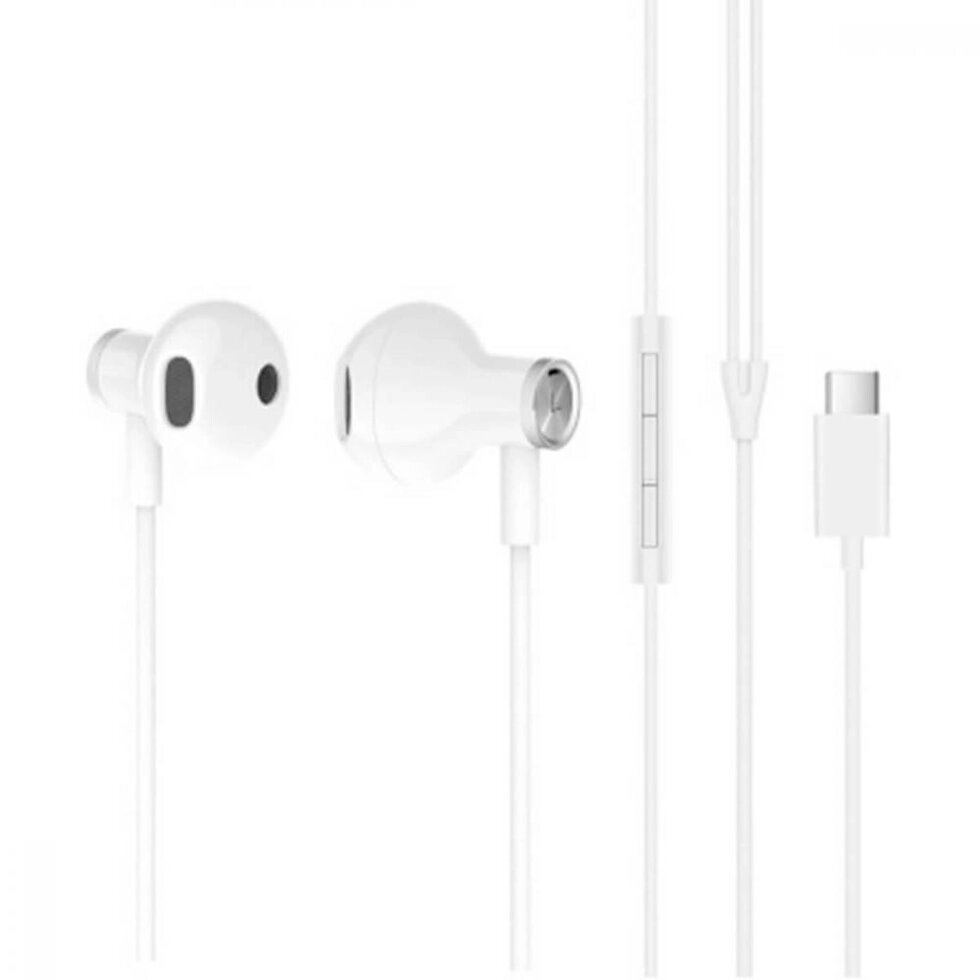 Навушники Mi Dual Driver Earphones Type-C (ZBW4434TY) білі від компанії da1 - фото 1