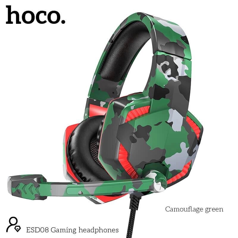 Навушники НОСО Gaming headphones Hi-Res ESD08 від компанії da1 - фото 1